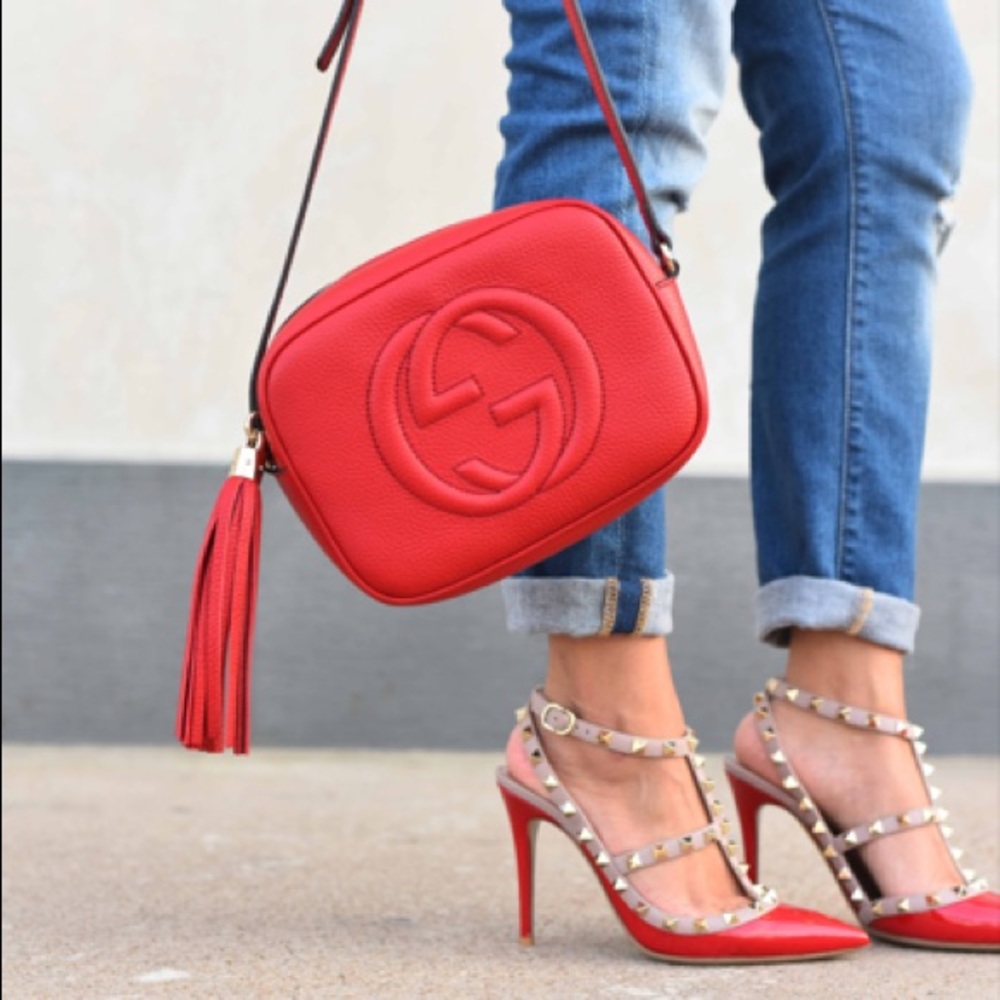 ONE DAY SALE!!!! Gucci authentic soho disco bag red leather - Picture 8 of 16